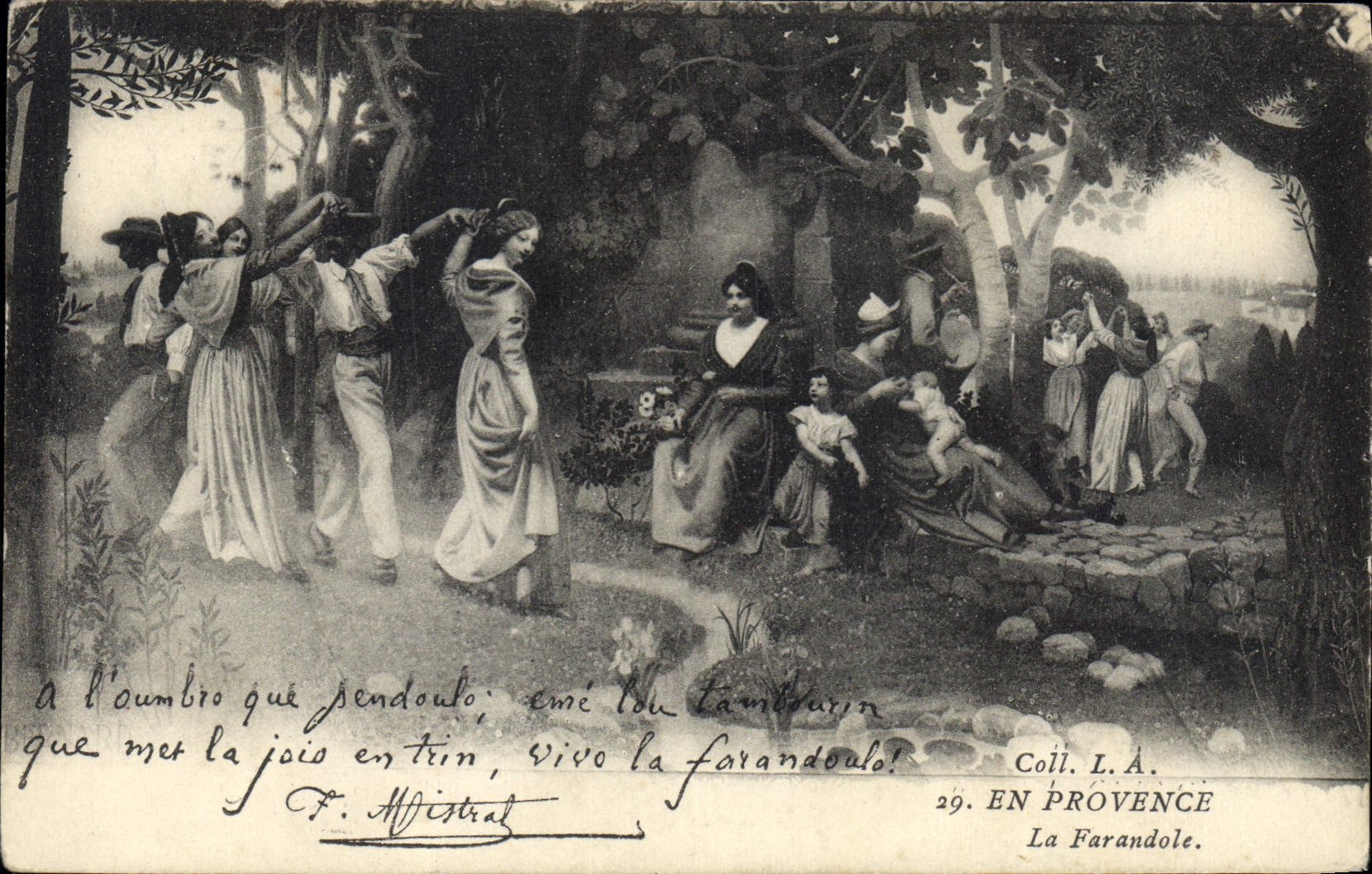 CPA En Provence La Farandole 