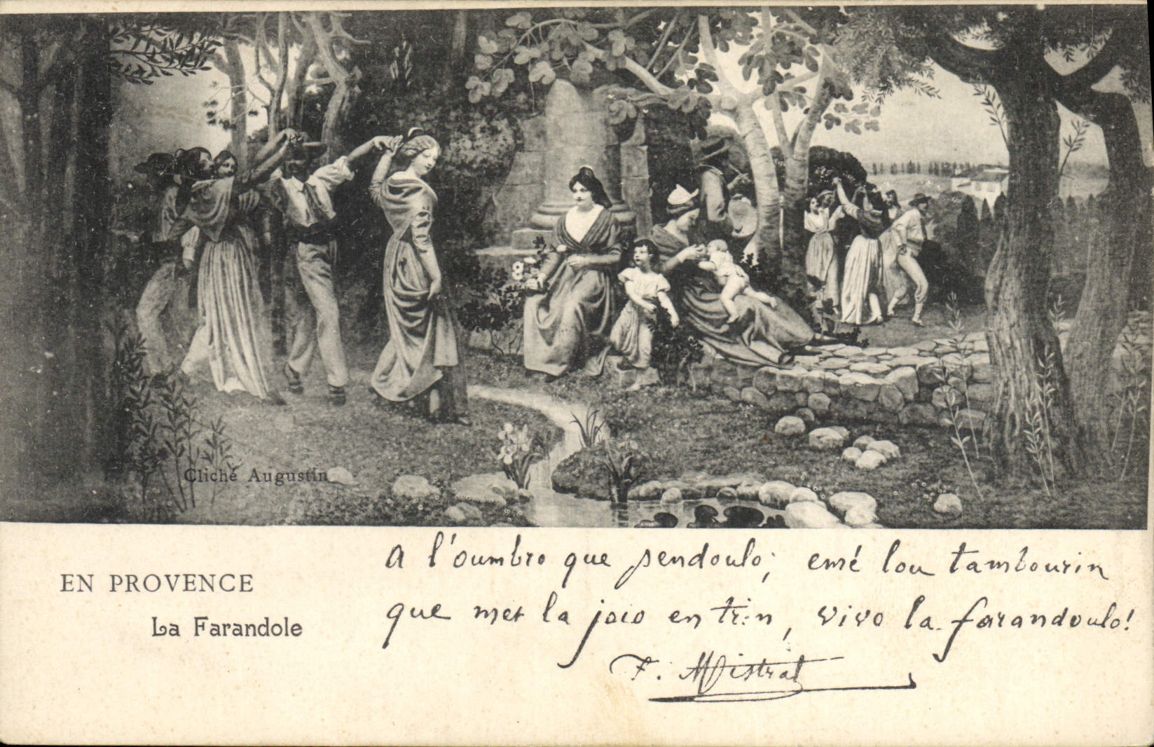 CPA En Provence La Farandole 