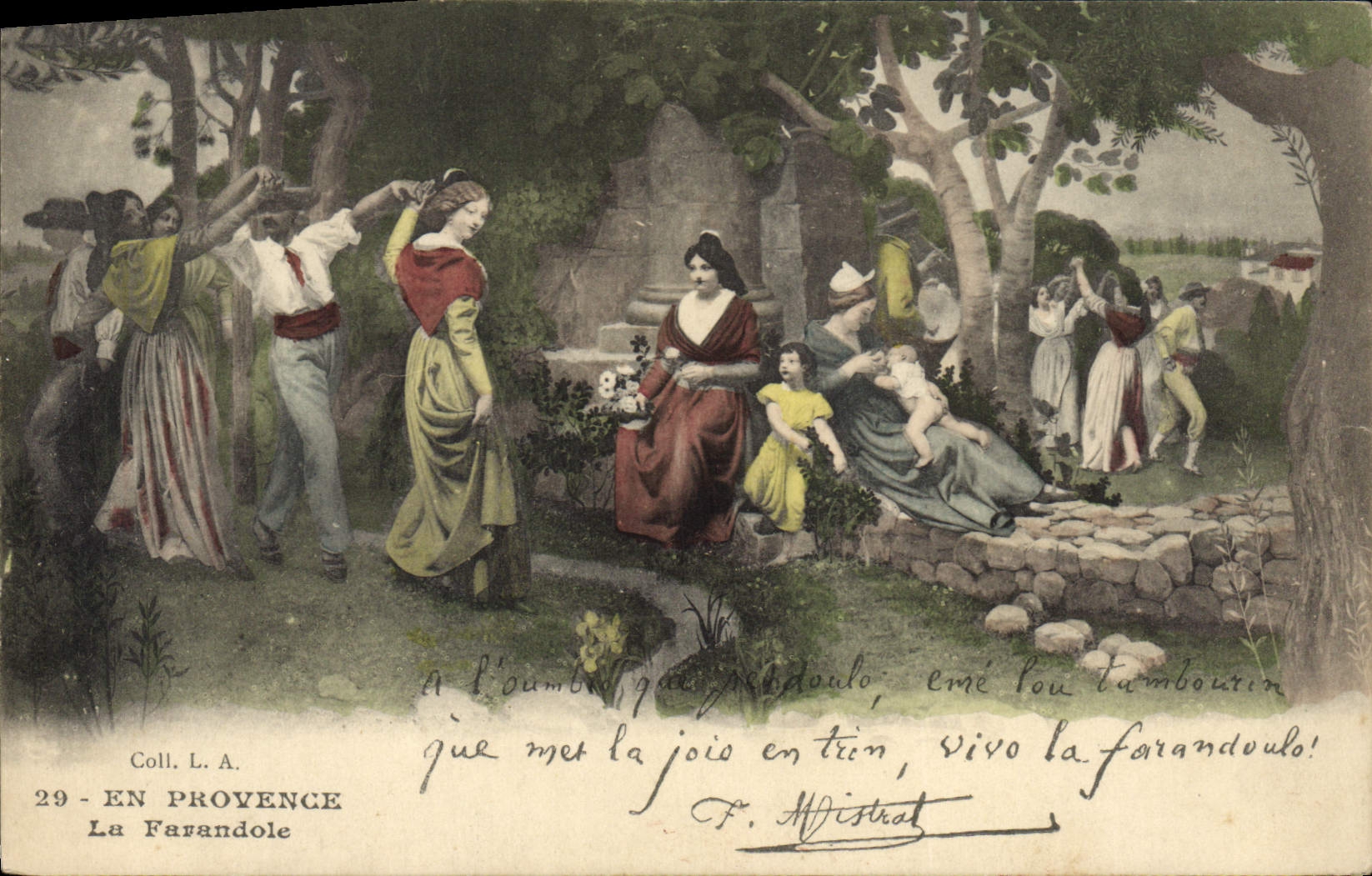 CPA En Provence La Farandole 