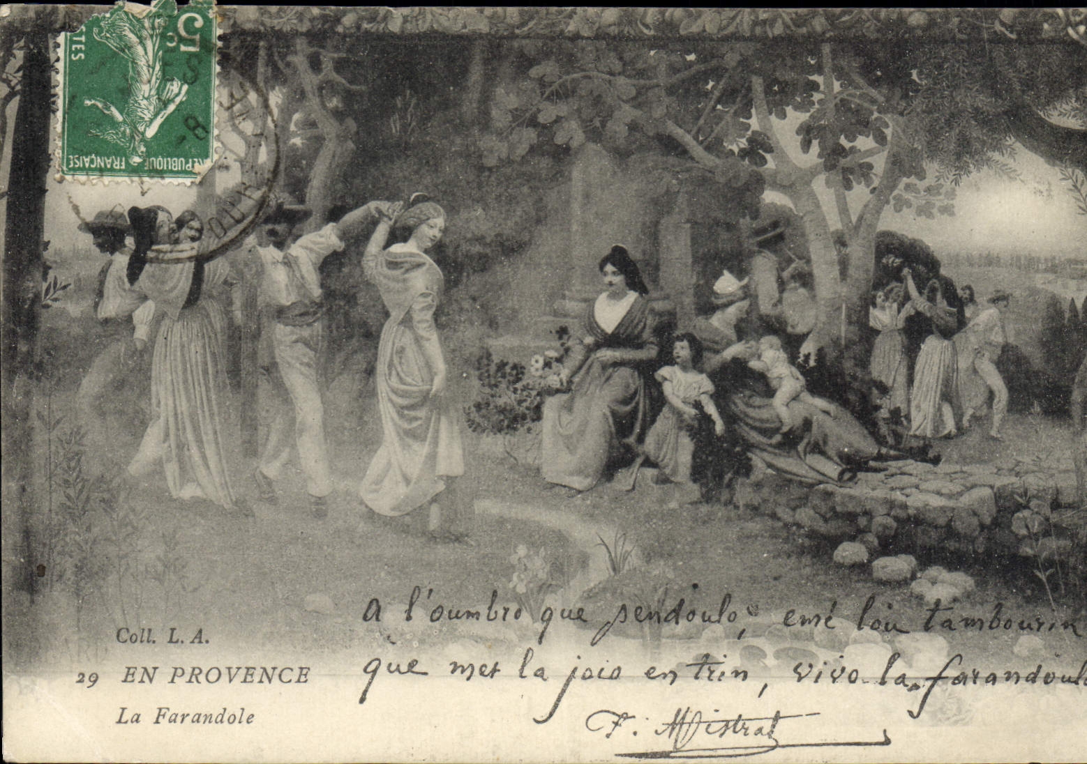 CPA En Provence La Farandole 