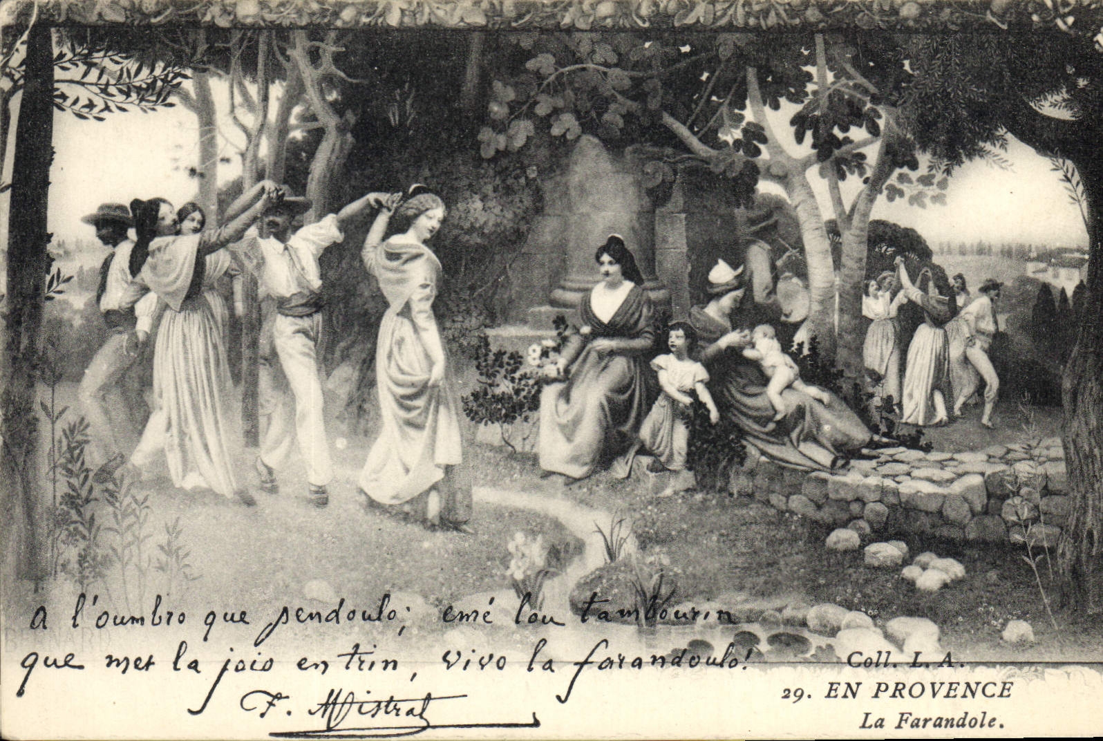 CPA En Provence La Farandole 