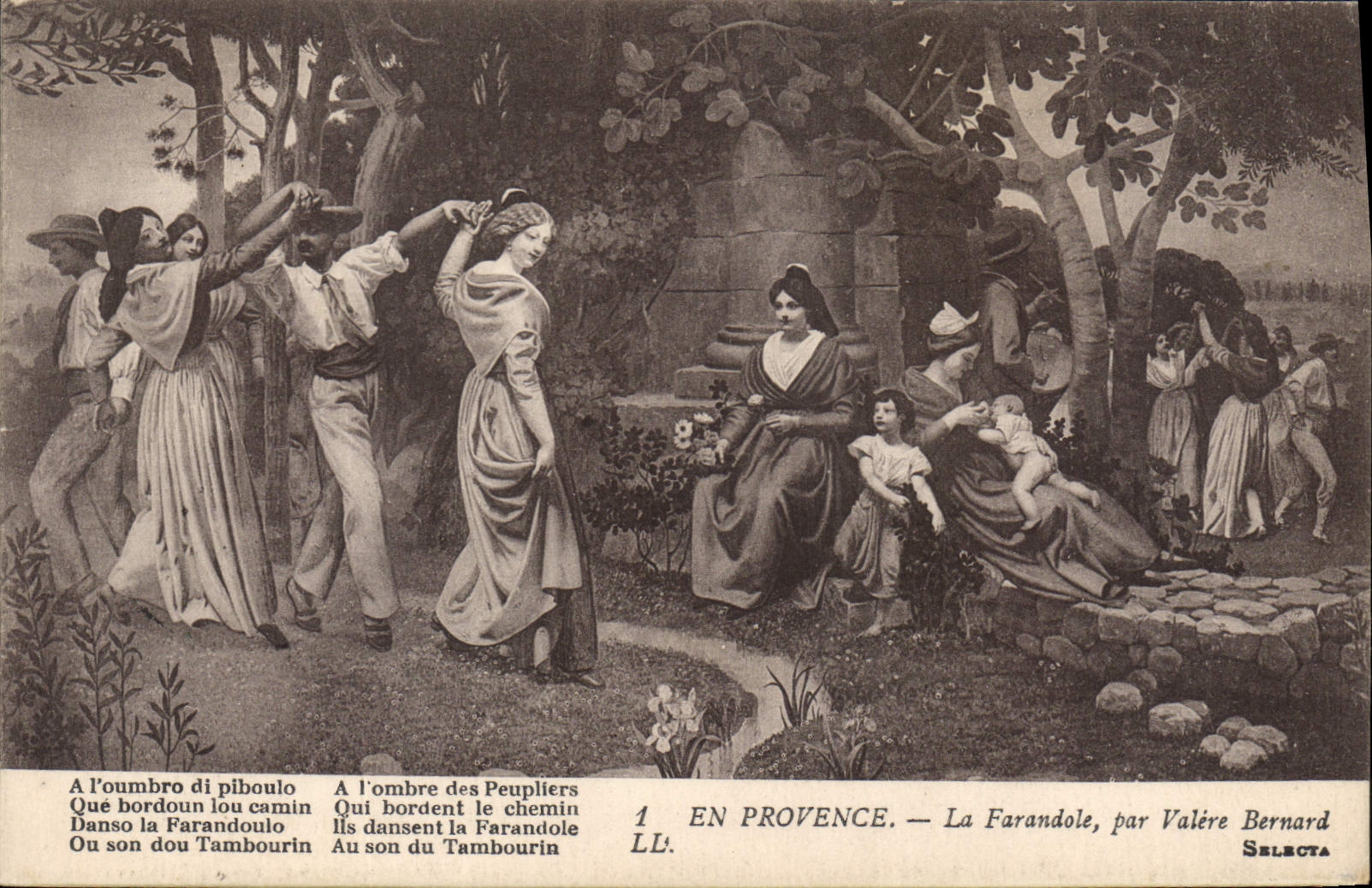 CPA En Provence La Farandole par Velere Bernard