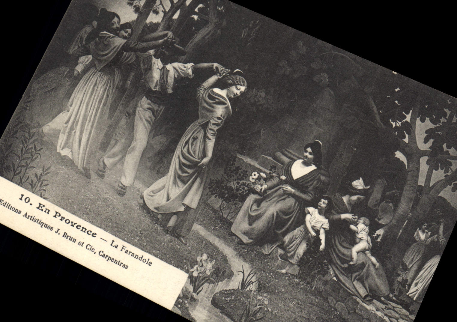 CPA En Provence La Farandole 