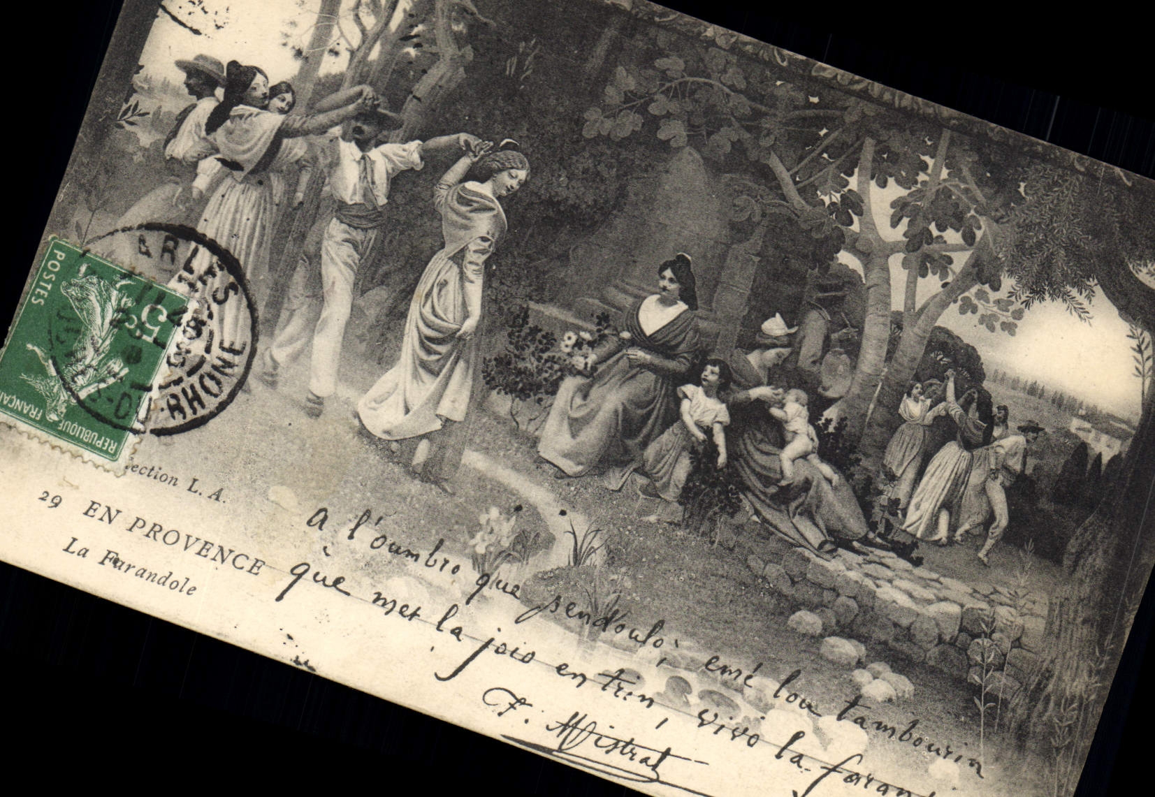 CPA En Provence La Farandole 