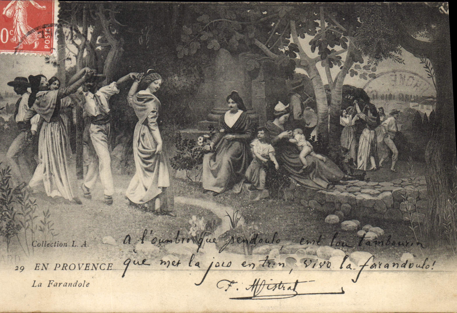 CPA En Provence La Farandole 