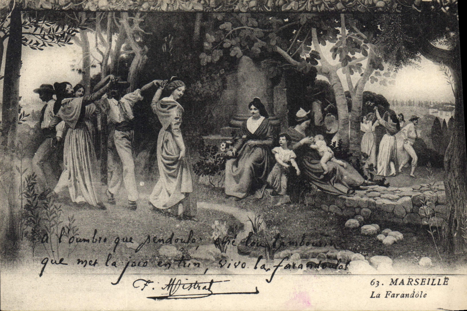 CPA En Provence La Farandole 