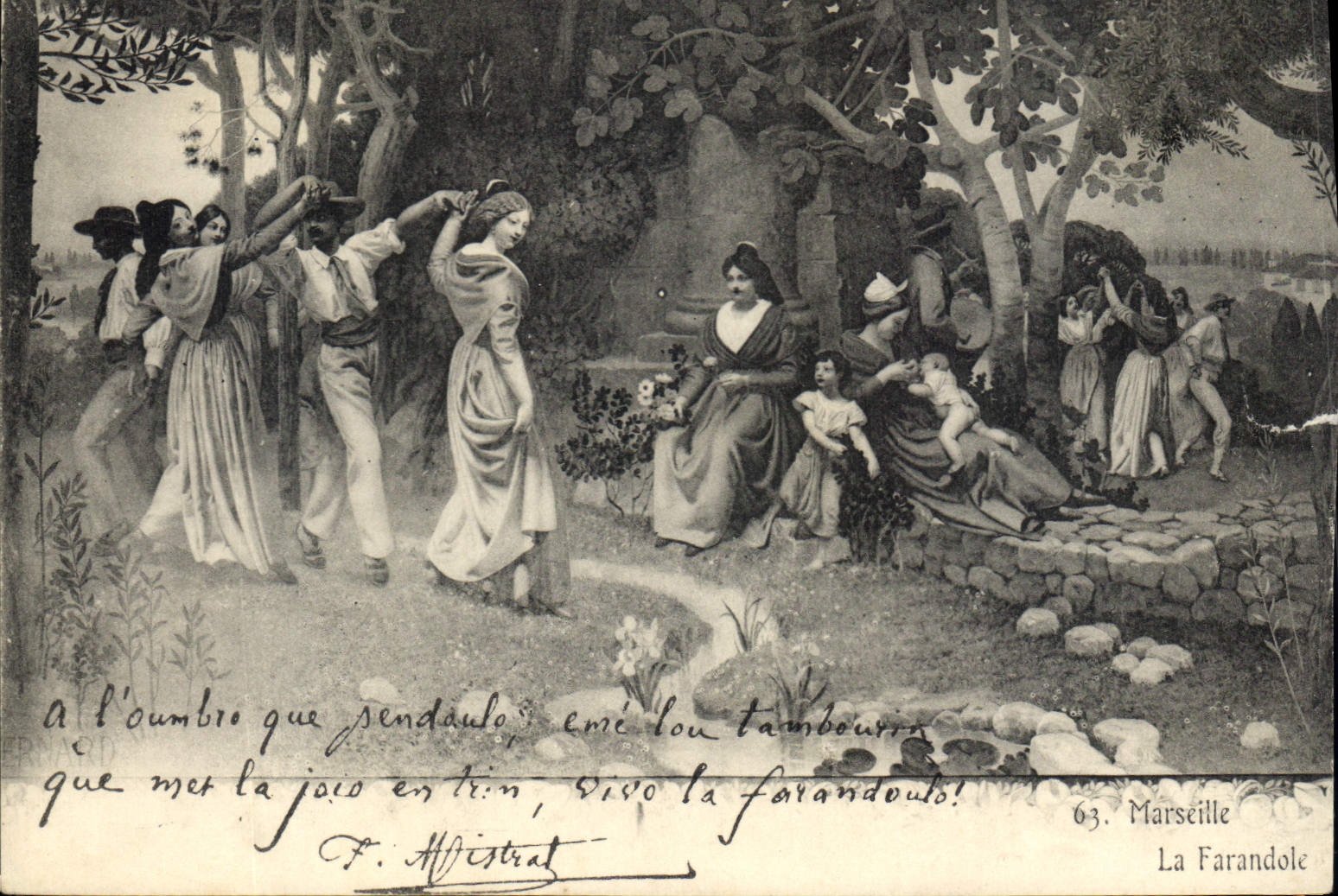 CPA En Provence La Farandole 