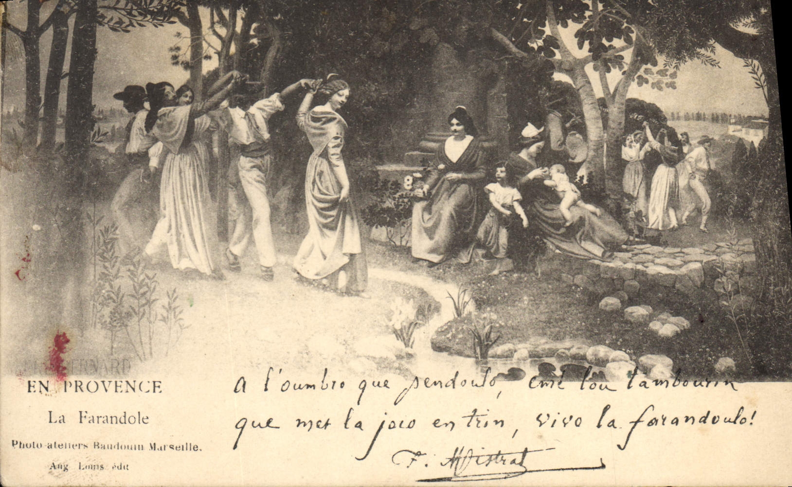 CPA En Provence La Farandole