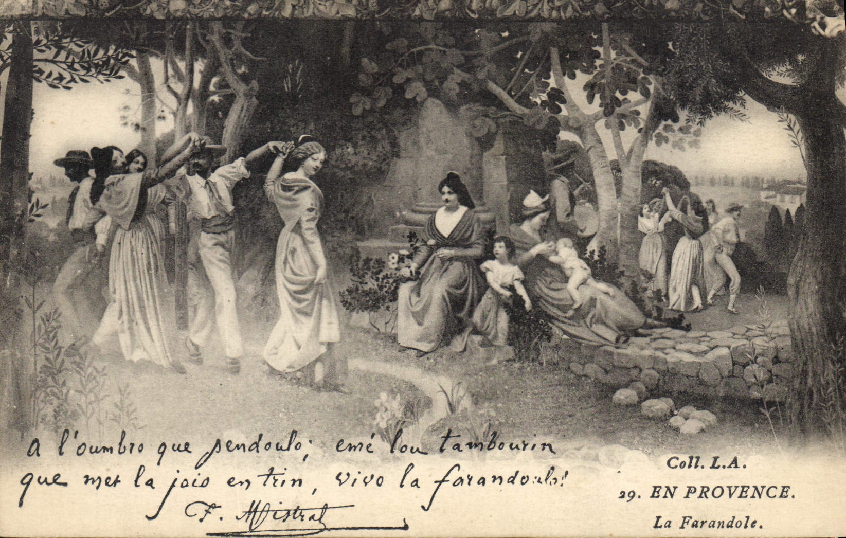 CPA En Provence La Farandole 