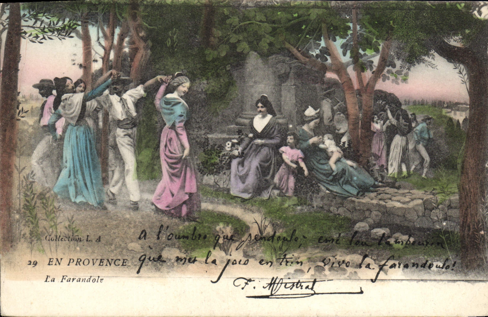 CPA En Provence La Farandole