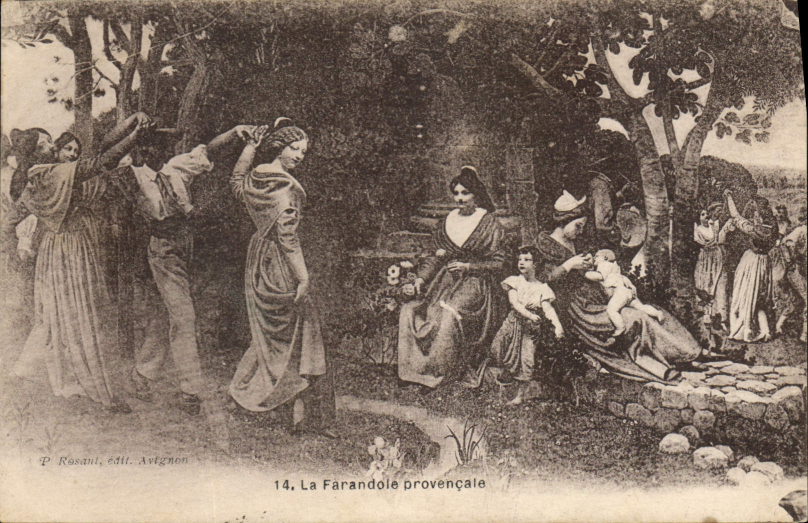 CPA La Farandole provencale 