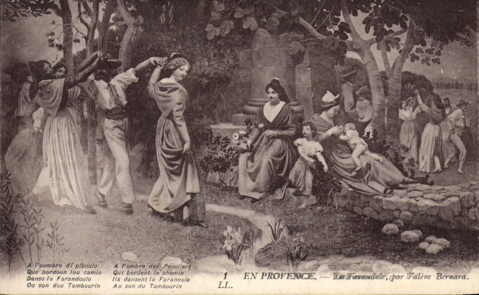 CPA En Provence La Farandole 