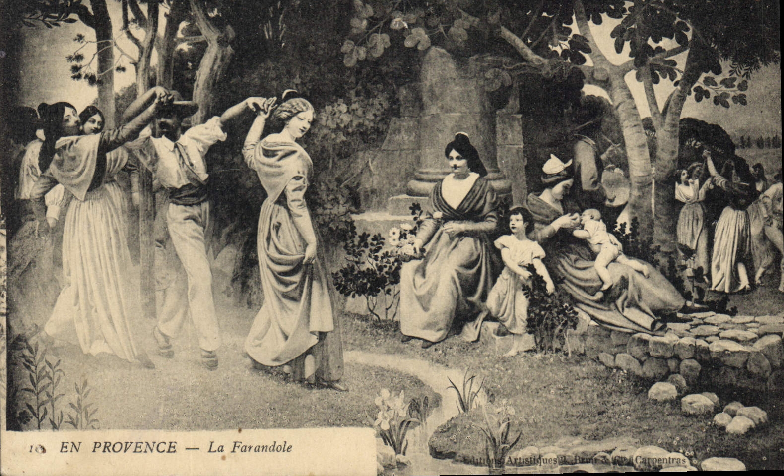 CPA En Provence La Farandole