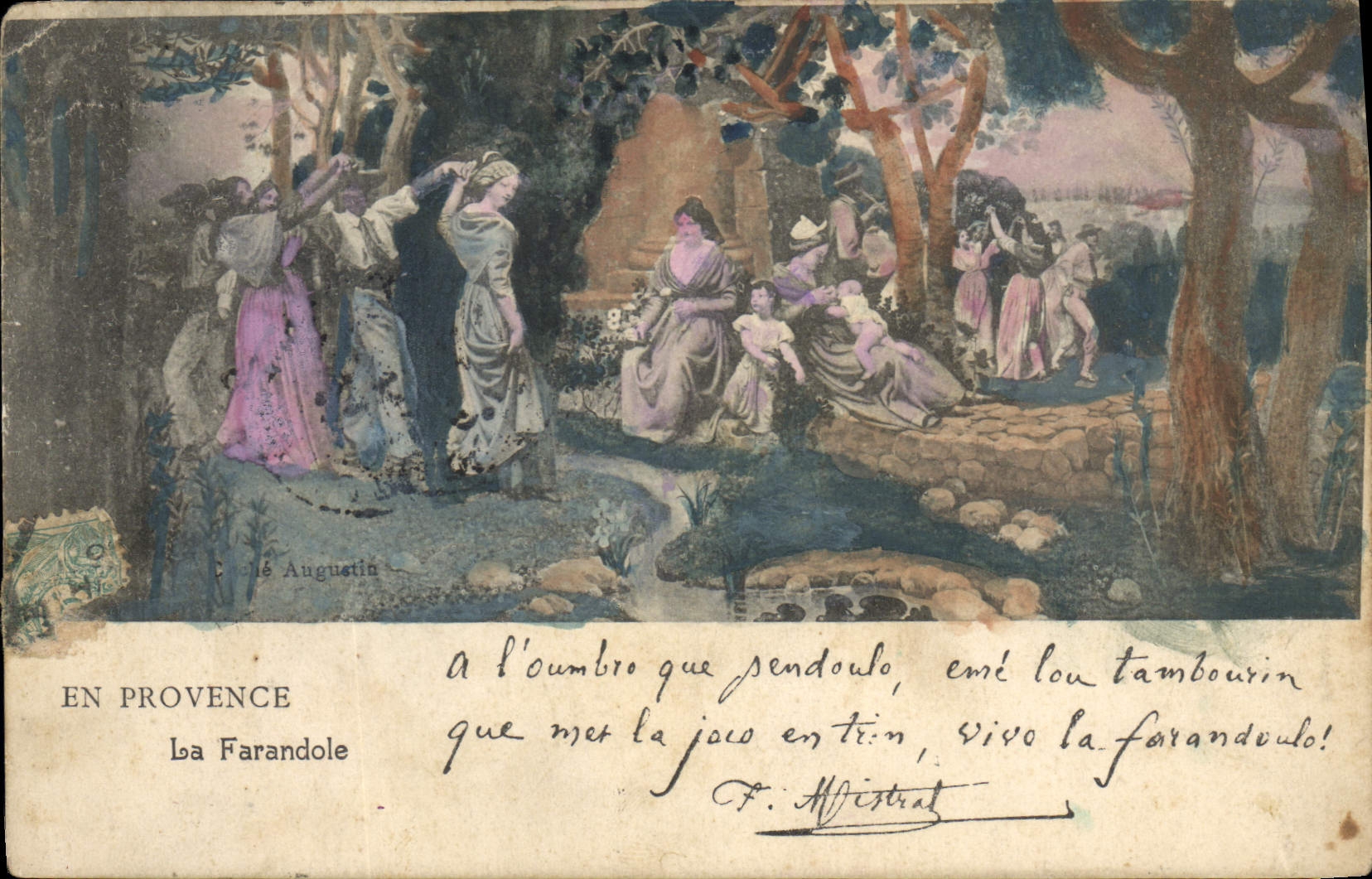 CPA En Provence La Farandole