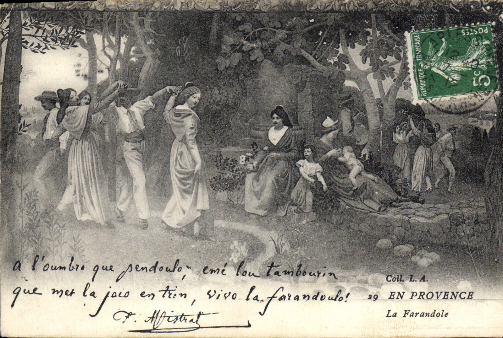 CPA En Provence La Farandole