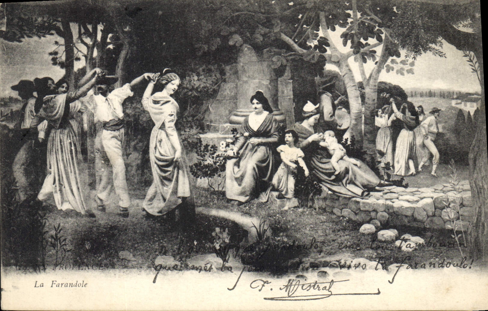 CPA En Provence La Farandole