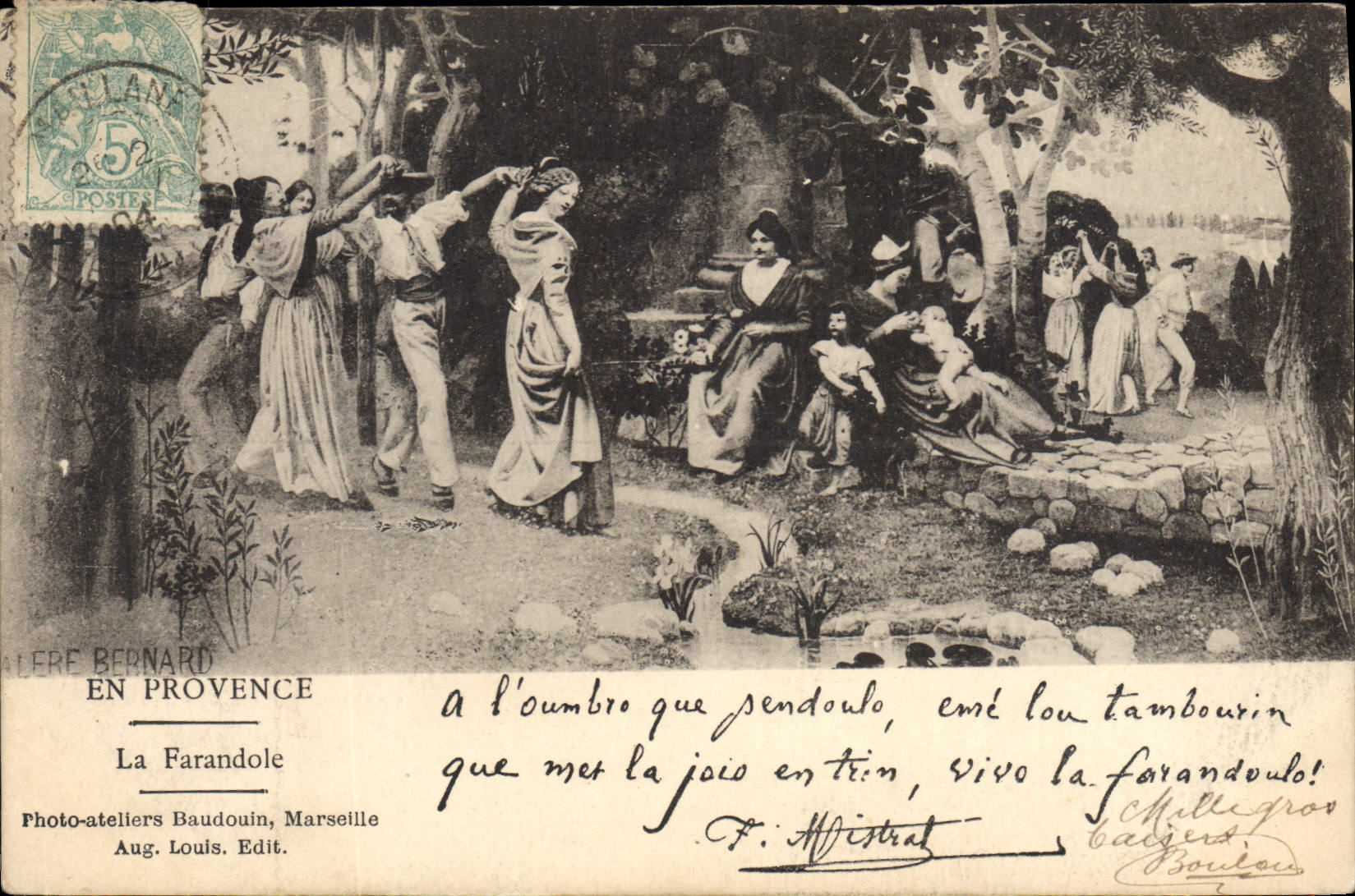 CPA En Provence La Farandole