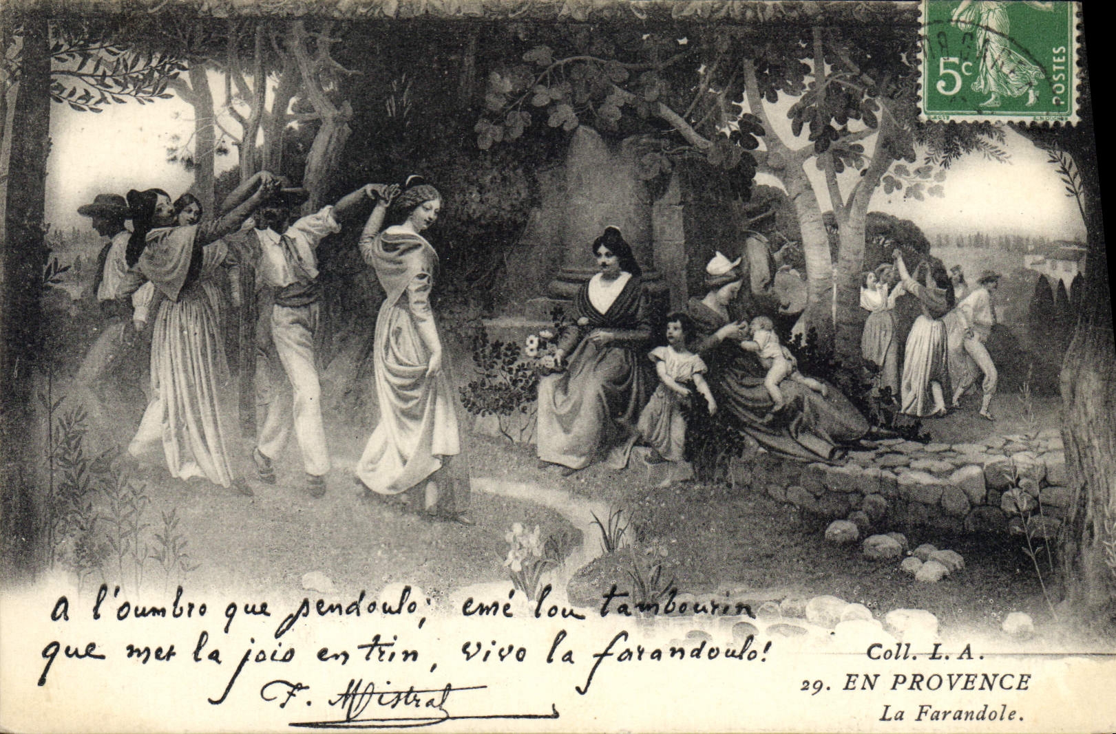 CPA En Provence La Farandole