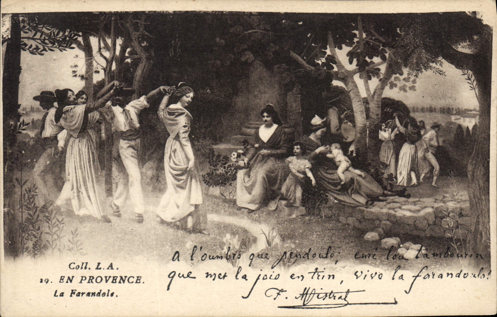 CPA En Provence La Farandole