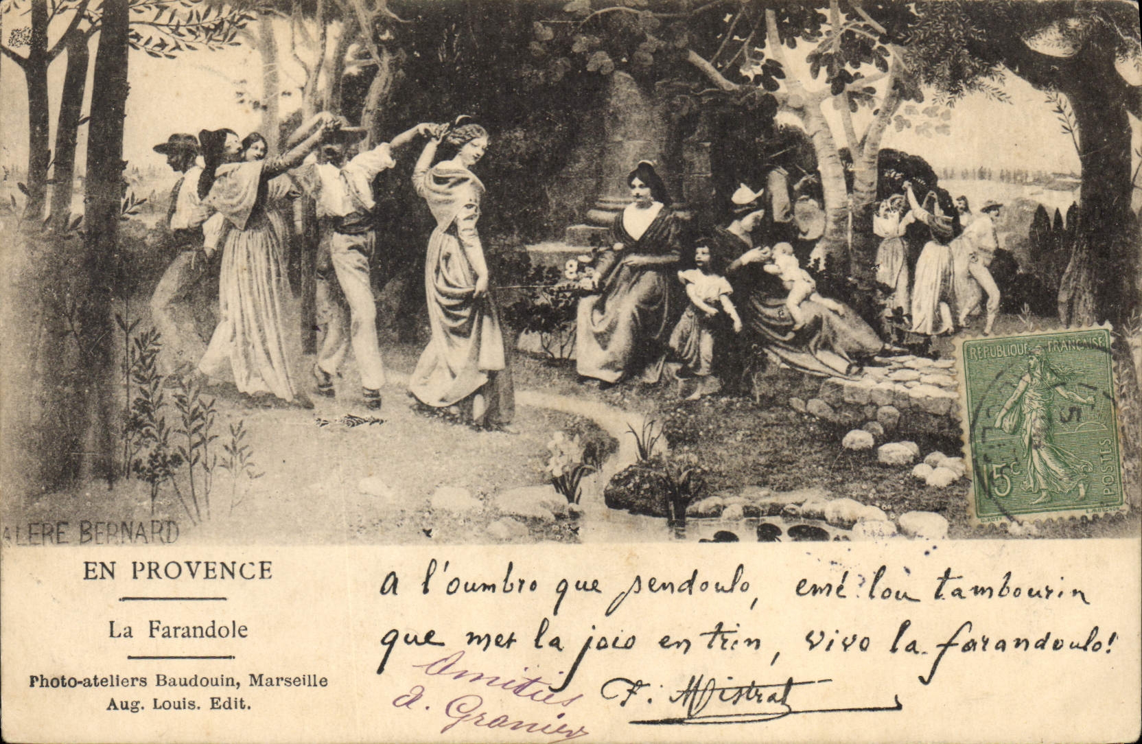 CPA En Provence La Farandole