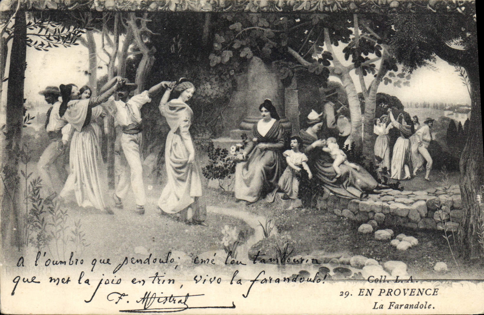 CPA En Provence La Farandole