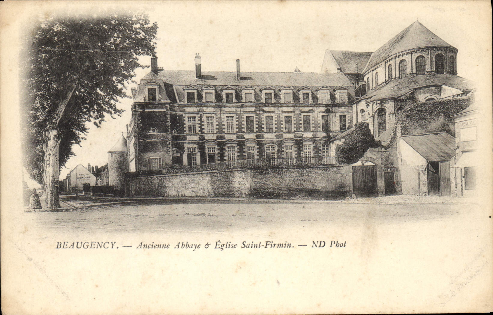 CPA Beaugency Ancienne Abbaye & Eglise Saint Firmin
