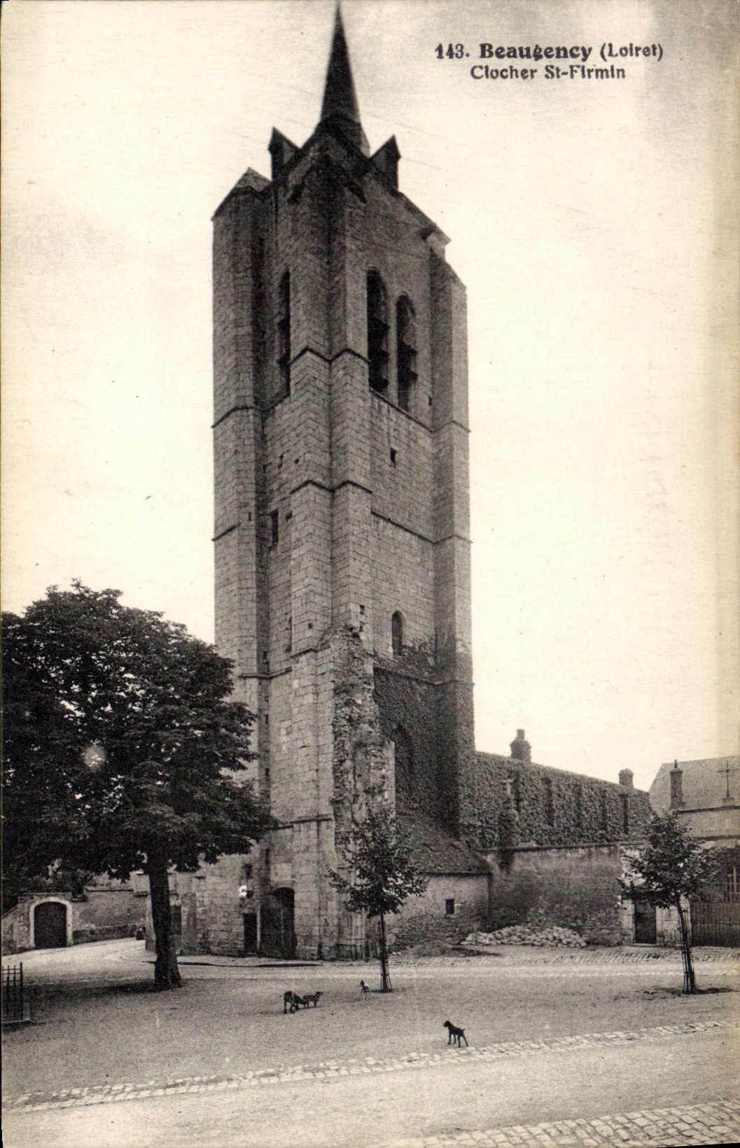 CPA Beaugency Loiret Clocher St Firmin 