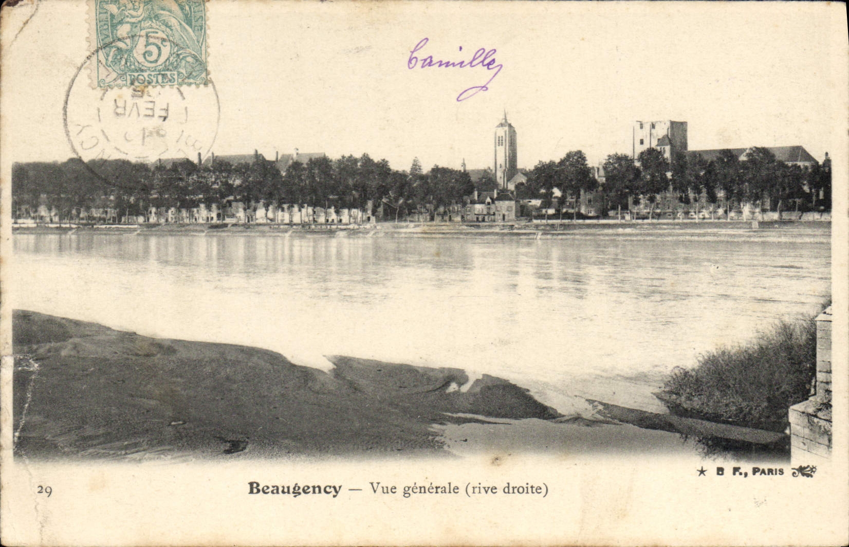 CPA Beaugency Vue Generale rive droite 