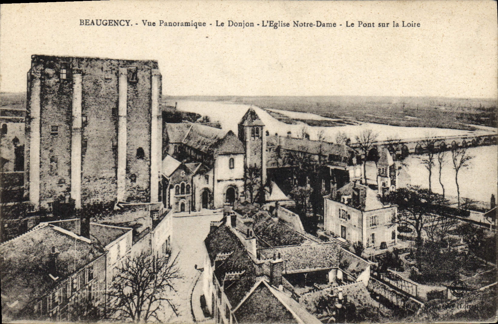 CPA Beaugency Vue Panoramique Le Donjon L'Eglise Notre Dame