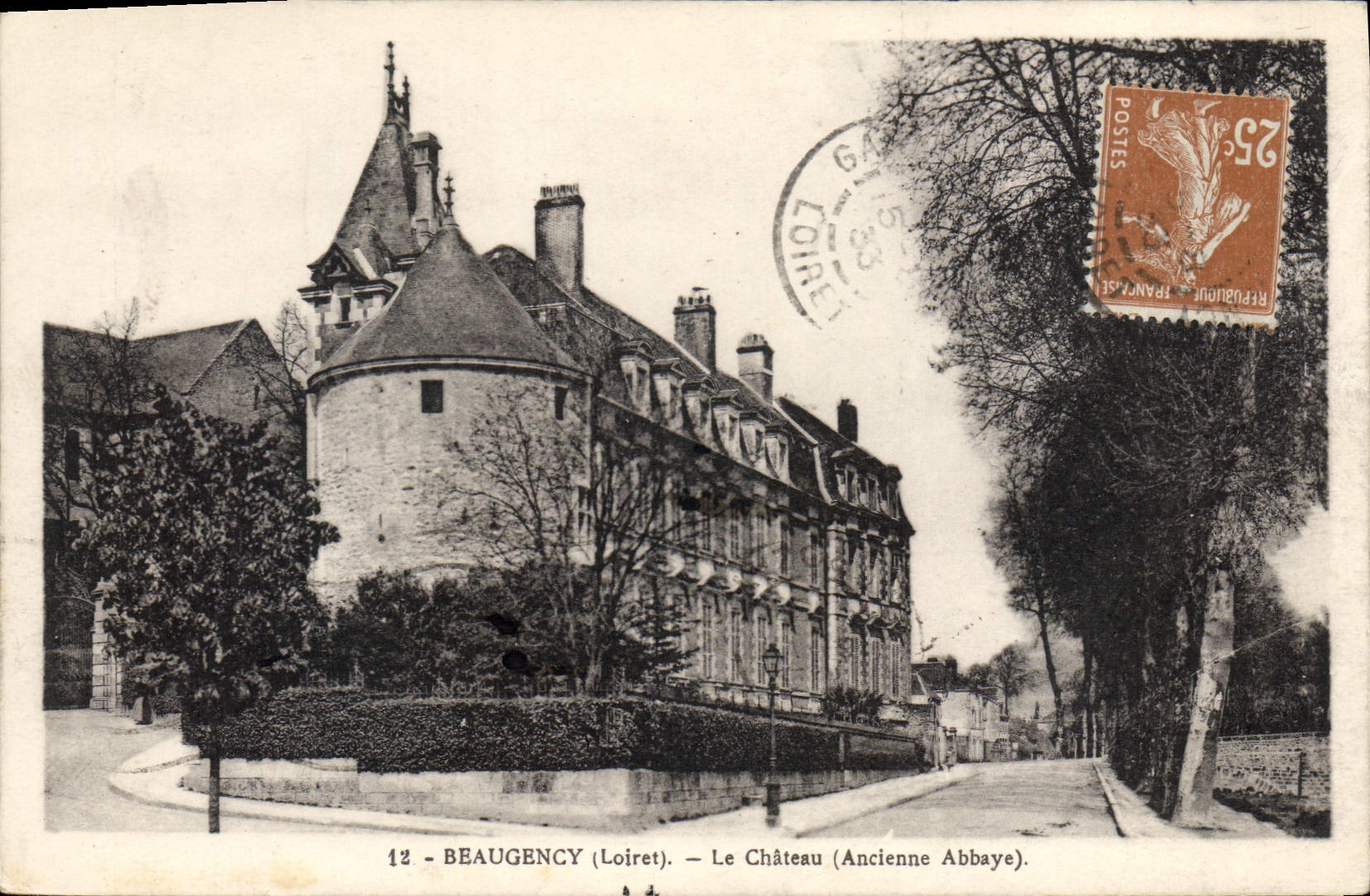 CPA Beaugency Loiret Le Chateau Ancienne Abbaye