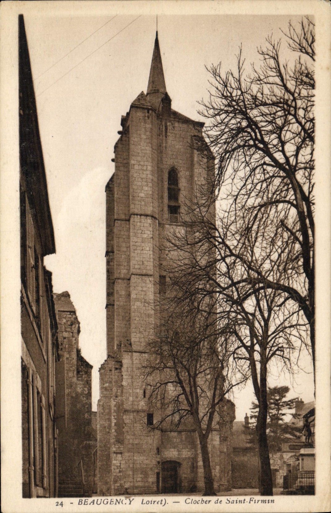 CPA Beaugency Loiret Clocher de Saint Firmin