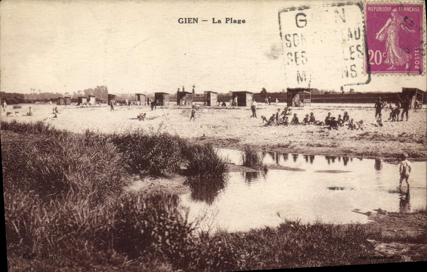 CPA Gien La Plage 