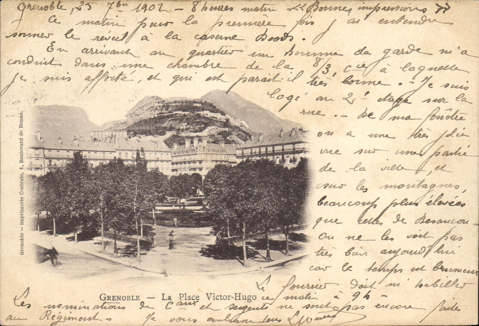 CPA Grenoble La Place Victor Hugo 
