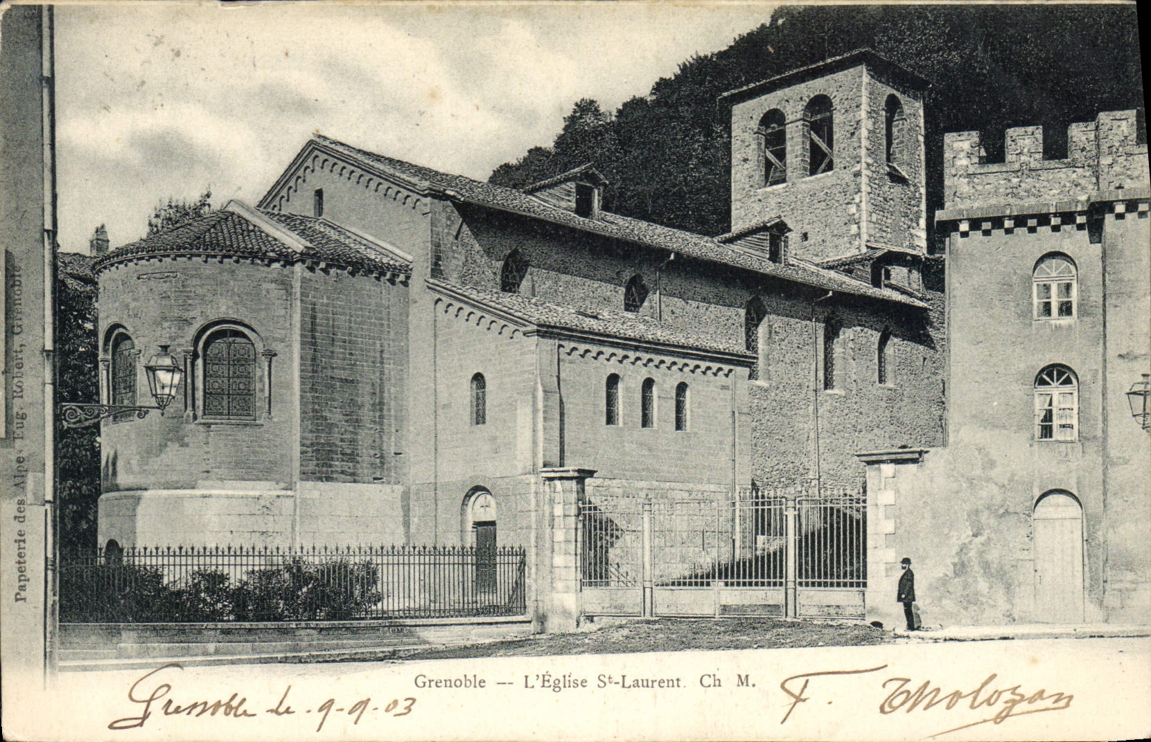 CPA Grenoble L'Eglise St Laurent 