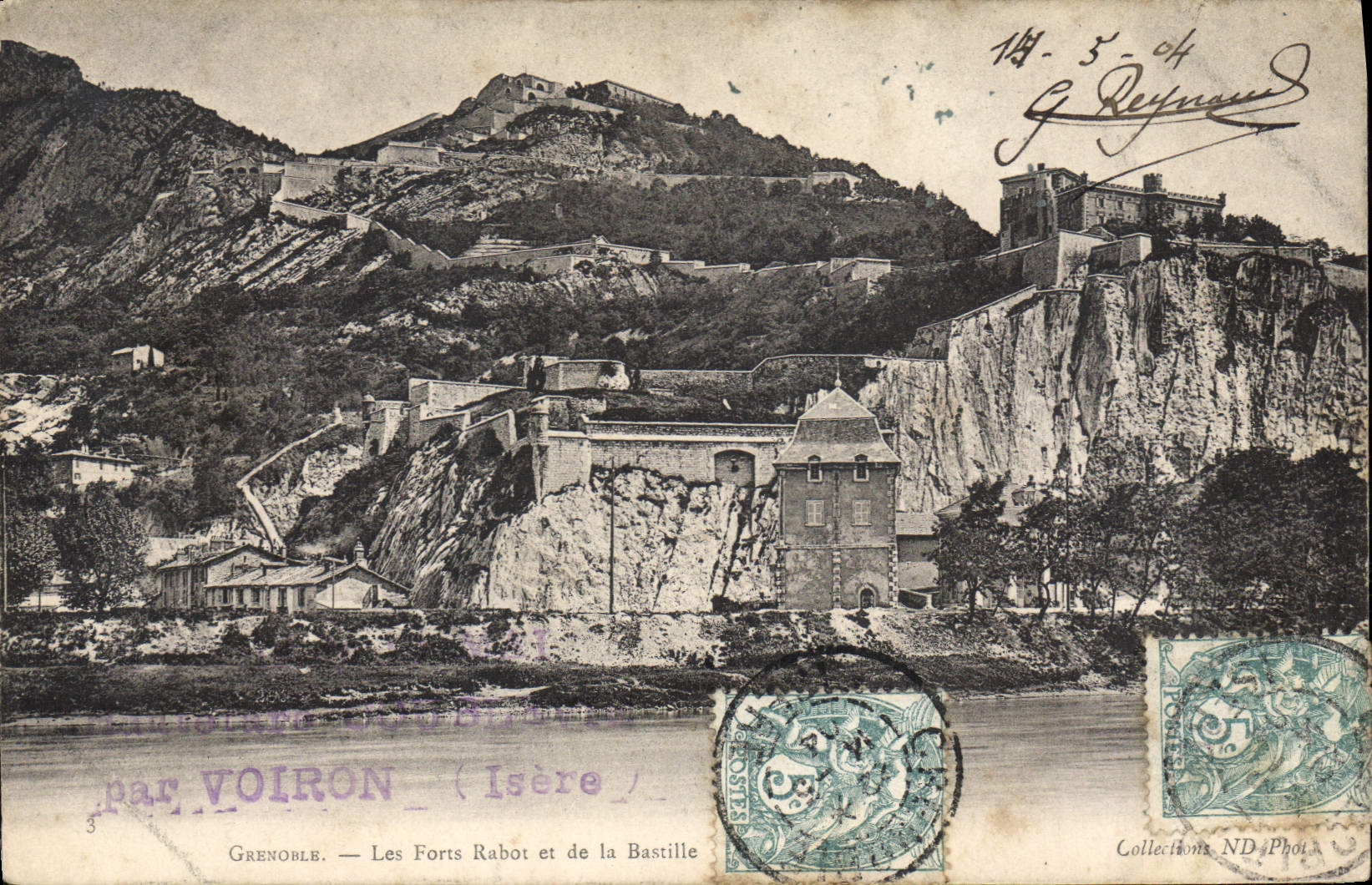 CPA Grenoble Les Forts Rabot et de la Bastille
