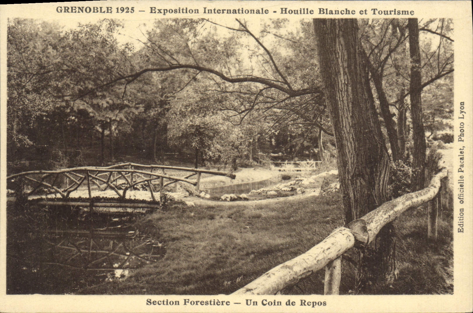 CPA Grenoble Exposition Internationale Houille Blanche et Tourisme Section forestiere Un coin de rep