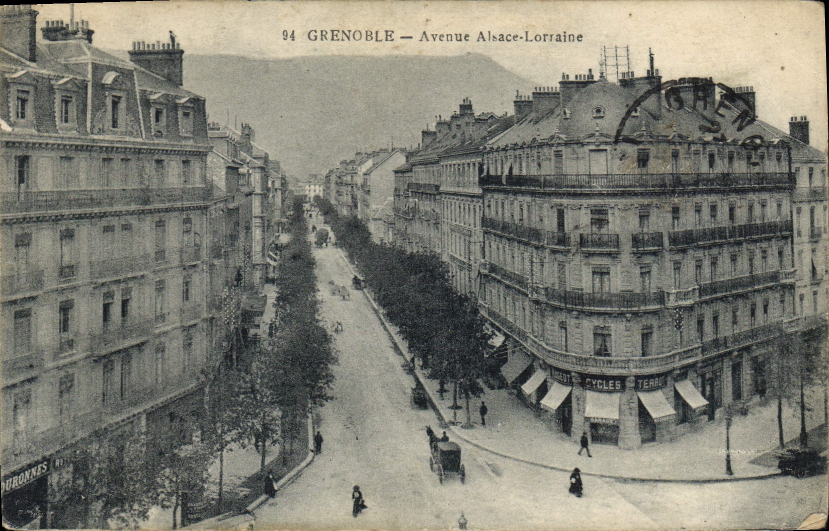 CPA Grenoble Avenue Alsace Lorraine 