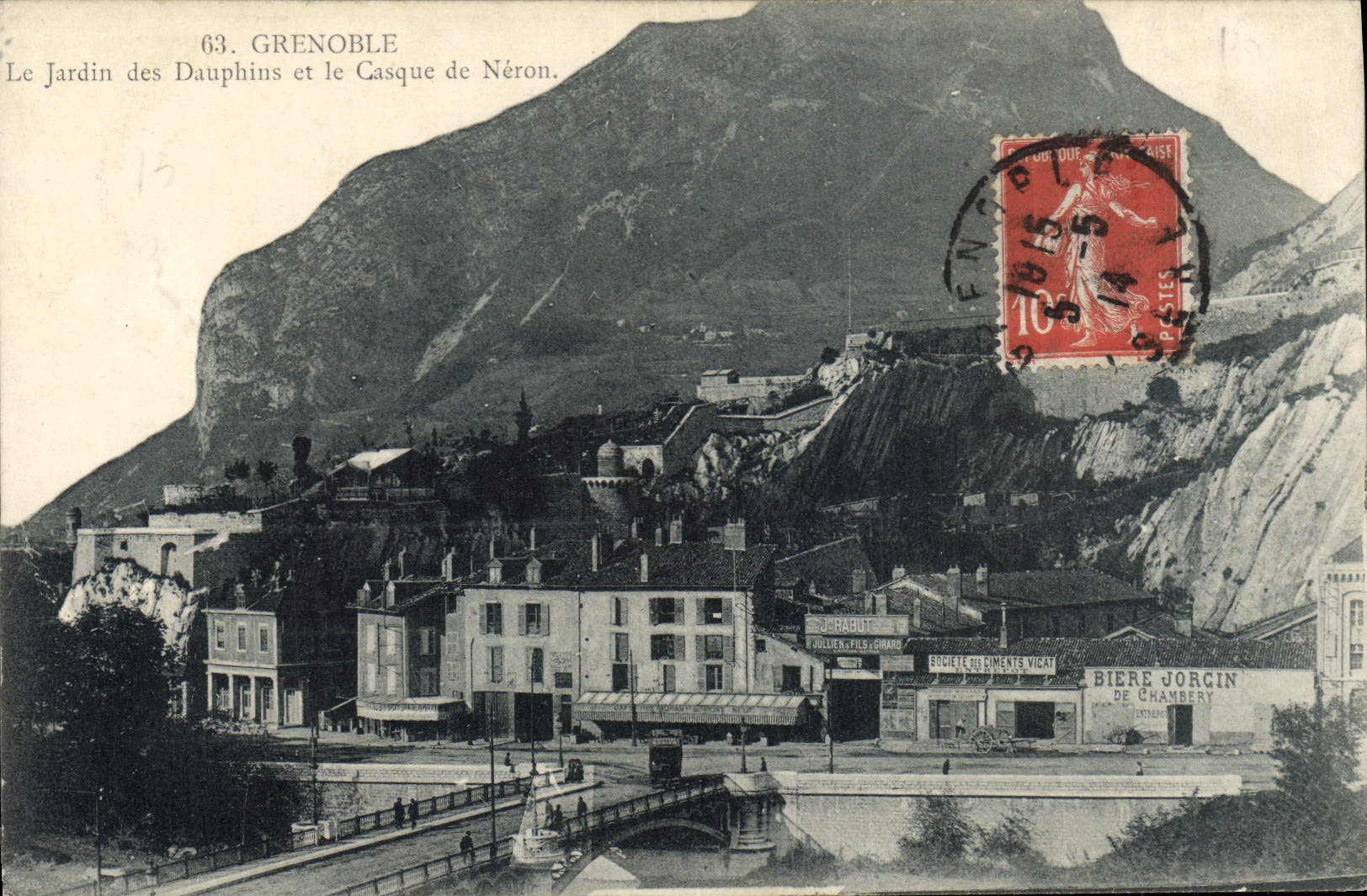 CPA Grenoble Le Jardin des Dauphins et le Casque de Neron Biere Jorcin Vicat