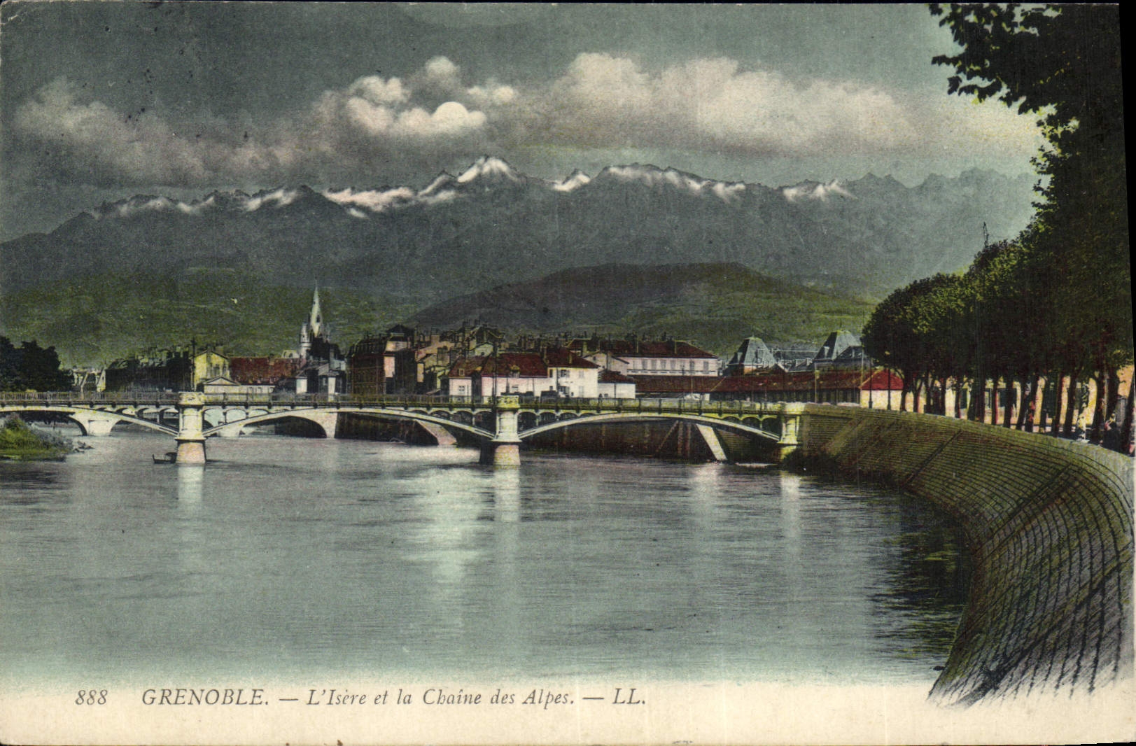 CPA Grenoble L'Isere et la Chaine des Alpes