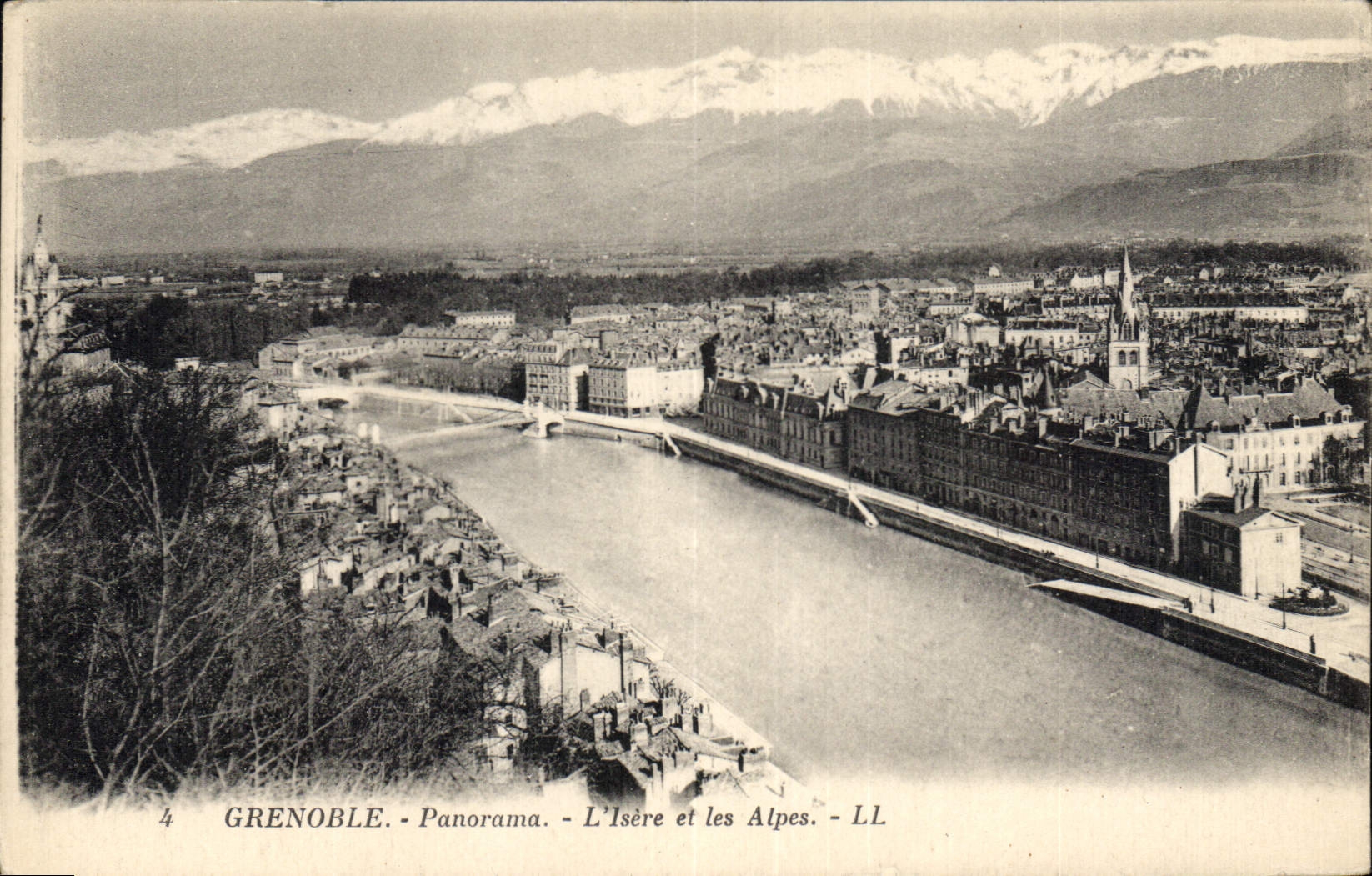 CPA Grenoble Panorama L'Isere et les Alpes