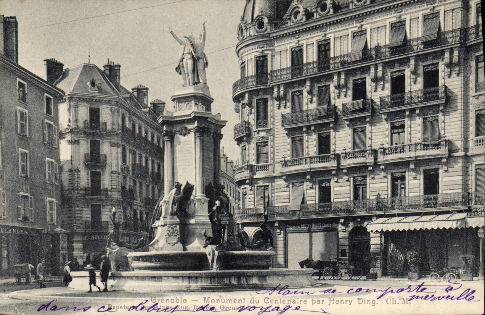 CPA Grenoble Monument du Centenaire par Henry Ding