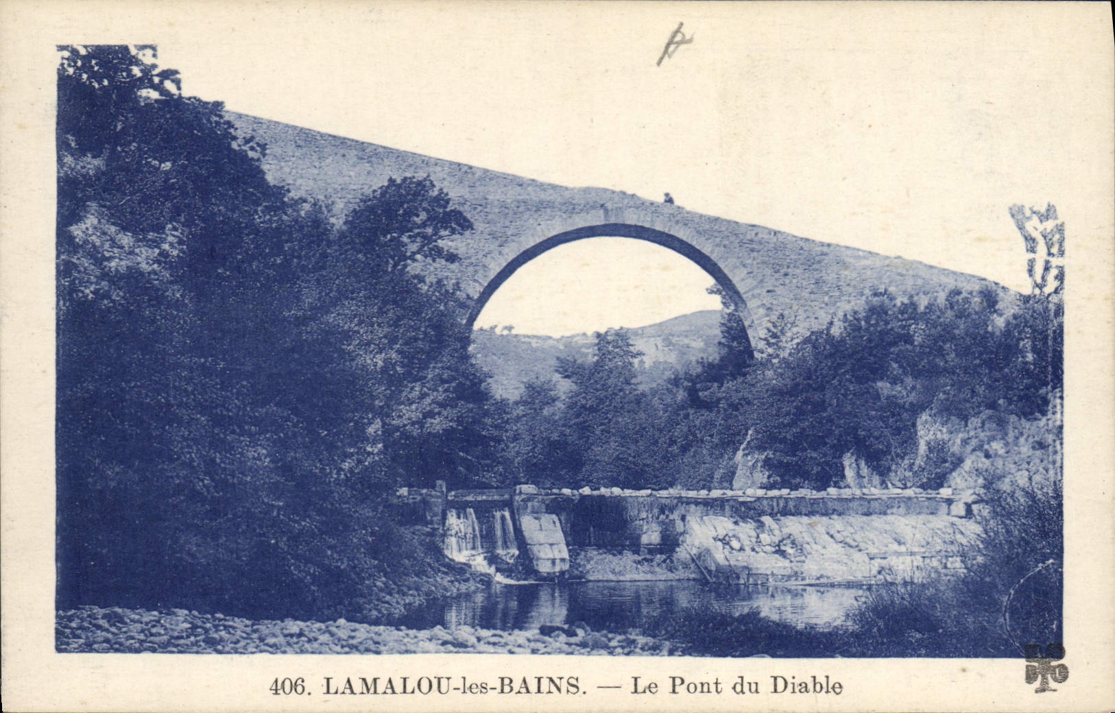 CPA Lamalou les Bains Le Pont du Diable