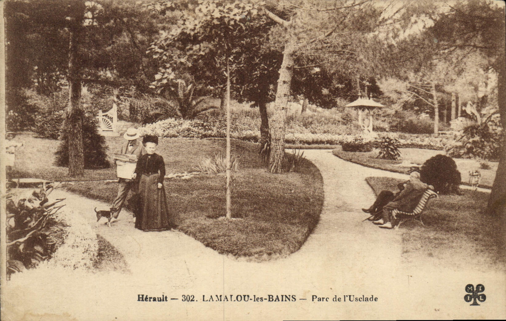 CPA Herault Lamalou les Bains Parc de l'Usclade 