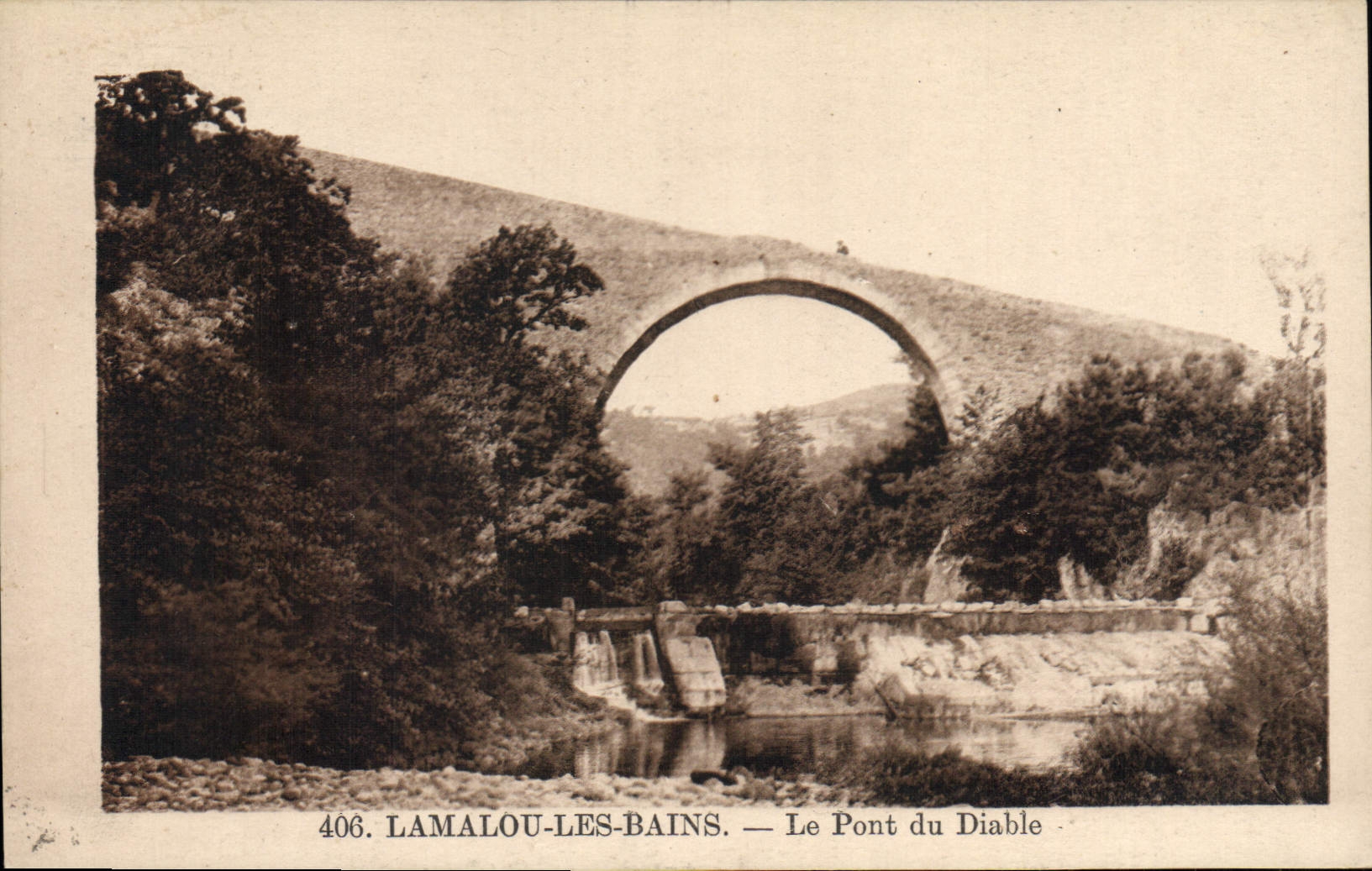 CPA Lamalou les Bains Le Pont du Diable 