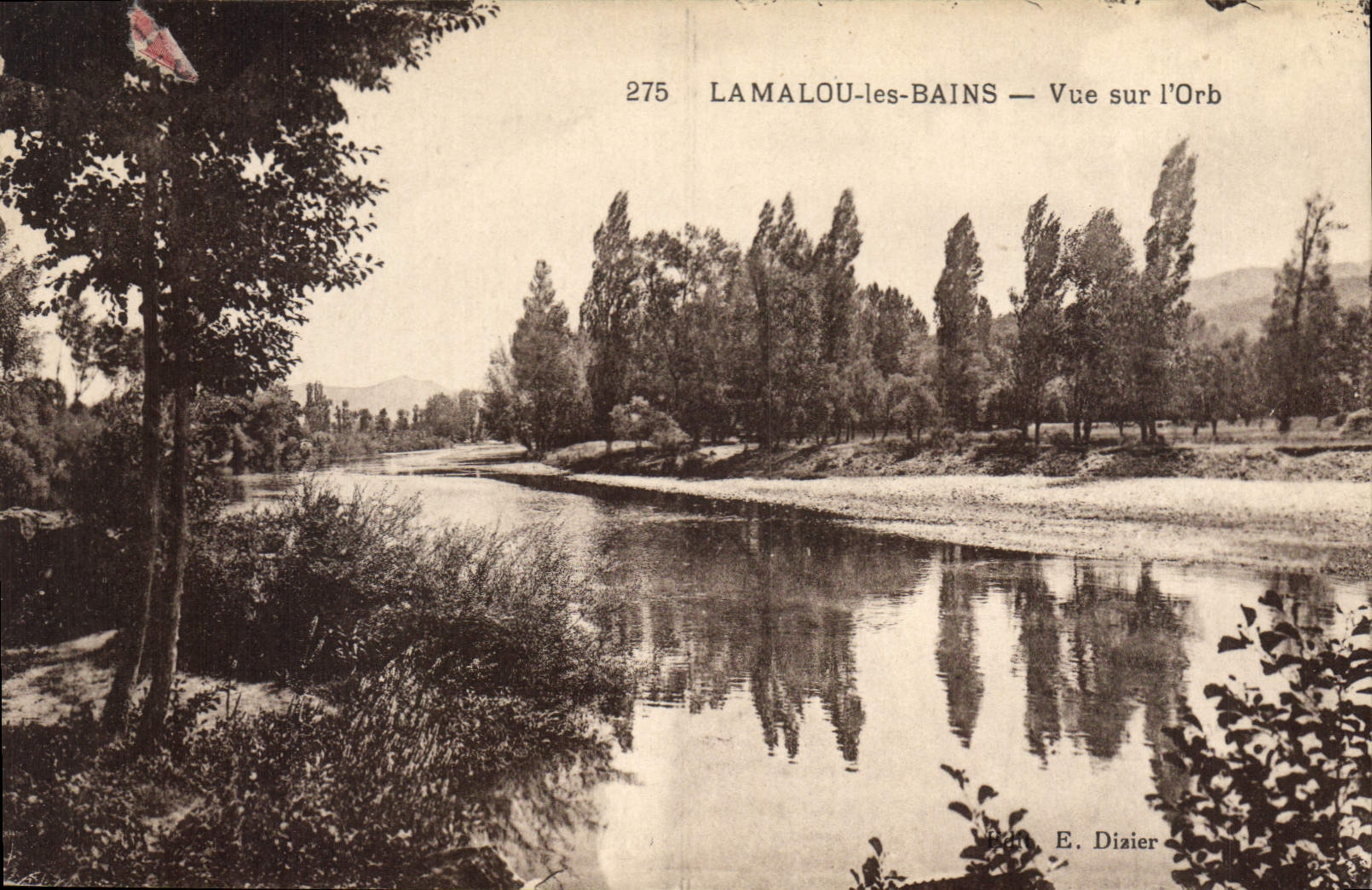 CPA Lamalou les Bains Vue sur l'Orb 