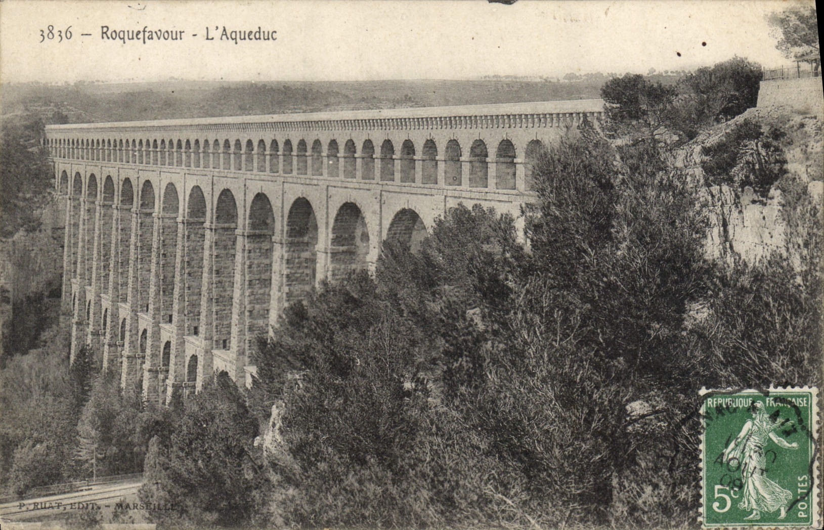 CPA Roquefavour l'Aqueduc 