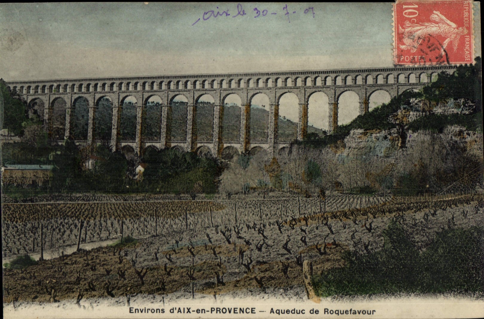 CPA Environs d'Aix en Provence Aqueduc de Roquefavour 