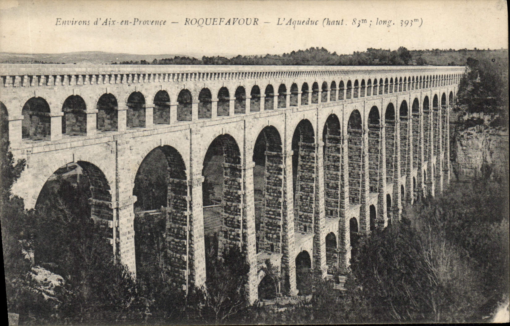 CPA Environs d'Aix en Provence Roquefavour l'Aqueduc 
