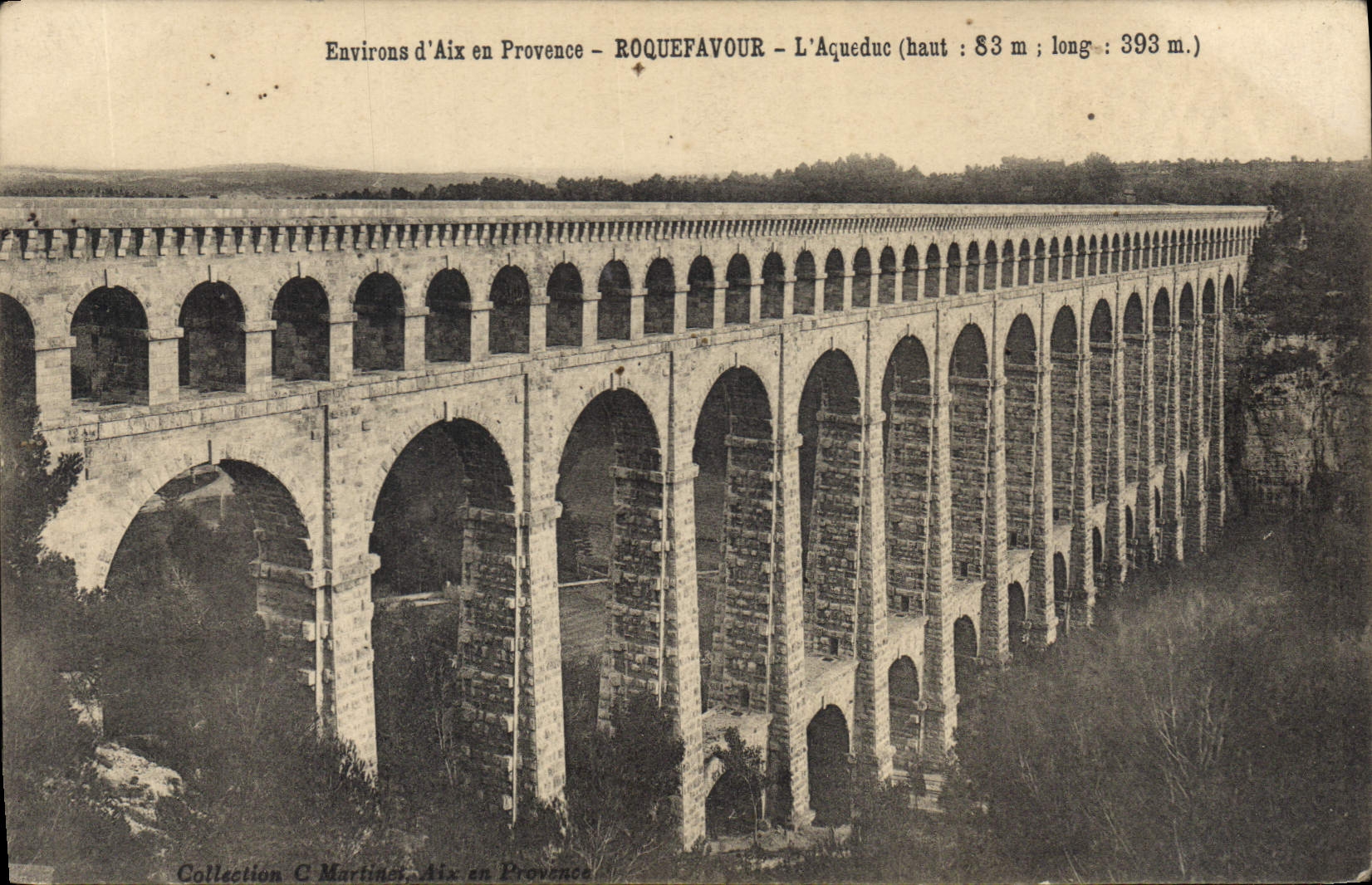 CPA Environs d'Aix en Provence Roquefavour l'Aqueduc 