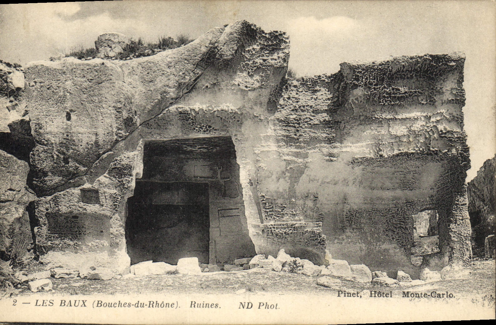 CPA Les Baux Bouches du Phone Ruines